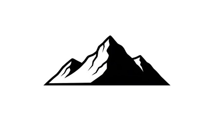 Mountain Silhouette Minimalist Vector Art
