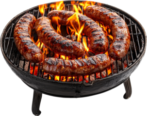 sausage on grilled bar 