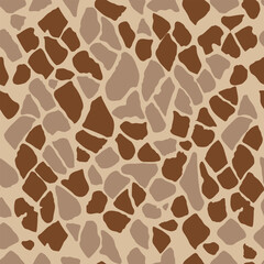 Seamless Giraffe Skin Pattern – Abstract Animal Print Tile