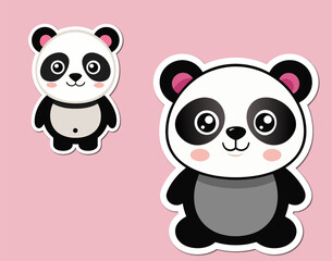 Printable baby panda 