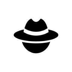 Modern stylish hat icon logo for fashion boutique clothing and accessory branding