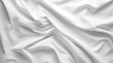 Fototapeta premium Product photography of luxury white bedding set, seamless background