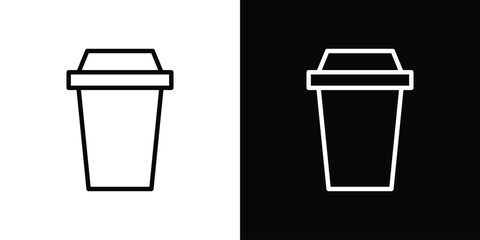 Togo Cup icon filled flat sign concept for web design.