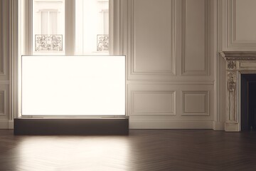 Blank display in an elegant room