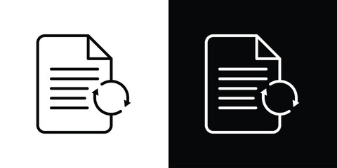 Update document icon filled flat sign concept for web design.