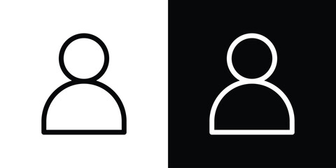 User icon filled flat sign concept for web design.