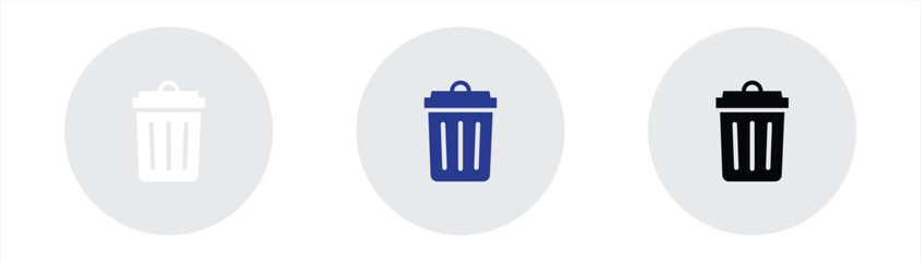 trash icon. delete and clean icon vector illustration