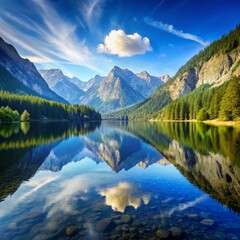 Fototapeta premium mountain lake in the mountains