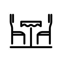 Dining table icon 