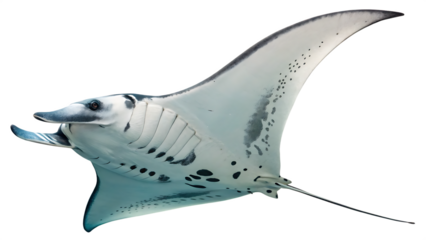  manta-ray- isolated on white background png, ai generated
