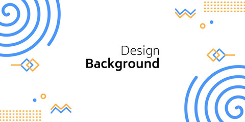 Vector illustration of background blue with various patterns such as circles, lines and abstract. Suitable for business, posters, promotions, products