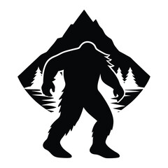 Fototapeta premium fairy silhouette with large butterfly wings perched