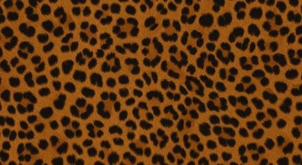Realistic detailed brown leopard spots pattern seamless texture for backgrounds