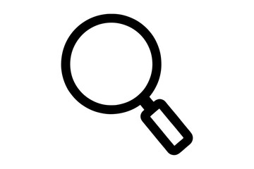 Magnifying Glass Icon Simple, Clean, and Versatile Vector Illustration for Websites and Applications