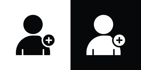Add a new user icon collection. line stroke icon. EPS 10