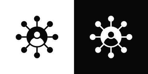 Affiliate marketing icon collection. line stroke icon. EPS 10