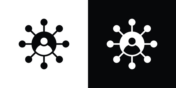 Affiliate marketing icon collection. line stroke icon. EPS 10