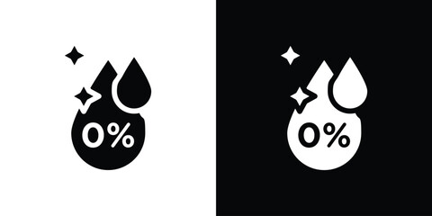 Alcohol free icon collection. line stroke icon. EPS 10