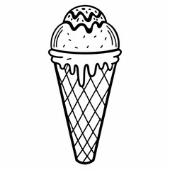 ice cream cone vector