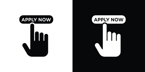 Apply icon collection. line stroke icon. EPS 10