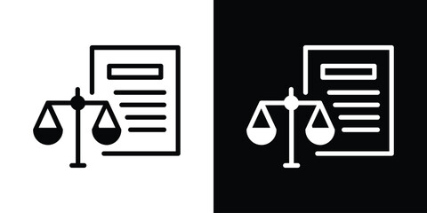 Balance sheet icon collection. line stroke icon. EPS 10