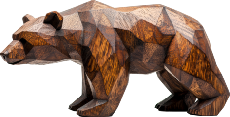 bear wooden sculpture statue 