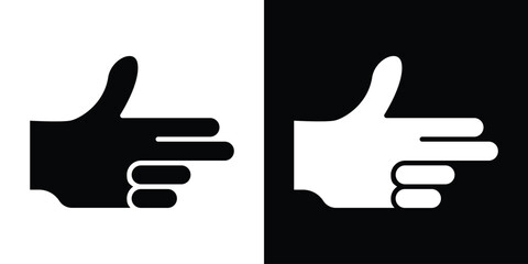 Bang bang gesture icon collection. line stroke icon. EPS 10