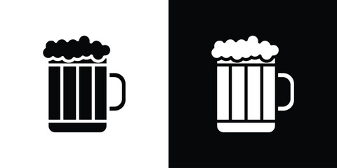 Beer icon collection. line stroke icon. EPS 10