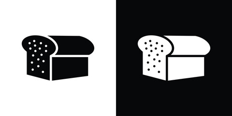 Bread loaf icon collection. line stroke icon. EPS 10