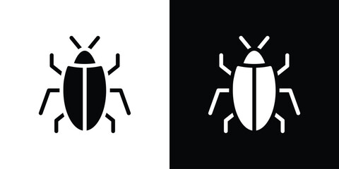 Bugs icon collection. line stroke icon. EPS 10
