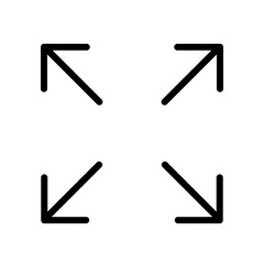 手書きのシンプル矢印　斜め上・斜め下矢印