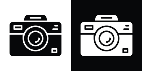 Camera icon collection. line stroke icon. EPS 10