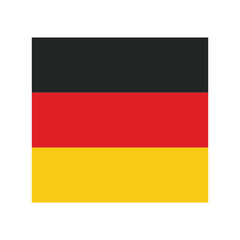 Waving Rectangle Germany Flag Europe Country