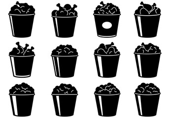 Fried Chicken Delight a Visual Exploration of Culinary Temptations in Buckets and Containers Serving Appetite Stimulation