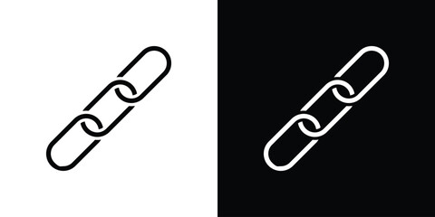 Chain icon collection. line stroke icon. EPS 10