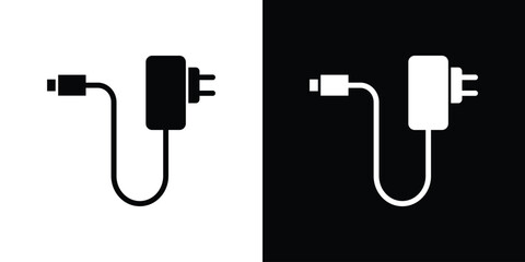 Charger icon collection. line stroke icon. EPS 10