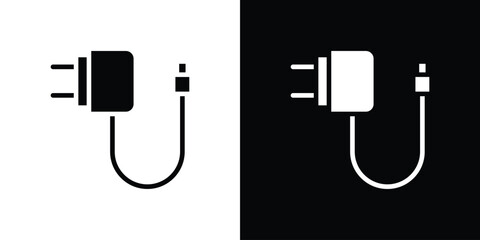 Charger icon collection. line stroke icon. EPS 10