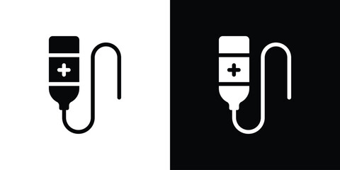 Chemotherapy icon collection. line stroke icon. EPS 10