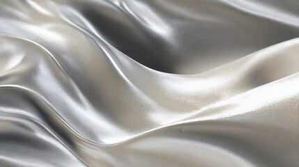 Obraz premium Silver Fabric Abstract Silk Texture