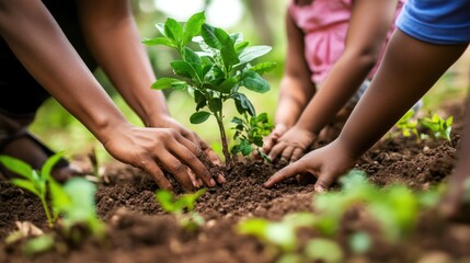 Family planting a tree (1)