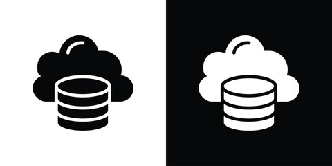 Cloud server icon collection. line stroke icon. EPS 10