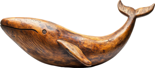 whale wooden sculpture statue 