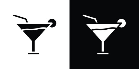 Cocktail icon collection. line stroke icon. EPS 10