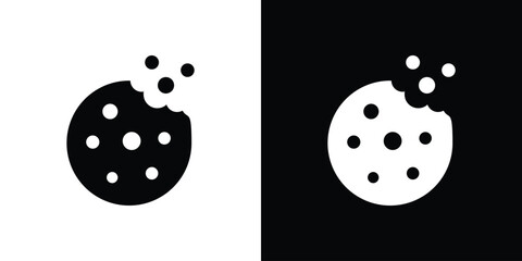 Cookie icon collection. line stroke icon. EPS 10