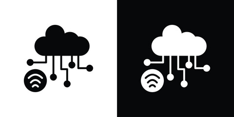 data streaming icon collection. line stroke icon. EPS 10