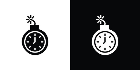 Deadline icon collection. line stroke icon. EPS 10 © Recoonde