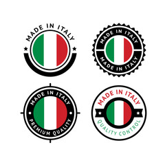 National flag of the Italy, set flat vector icon