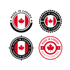National flag of the Canada, set flat vector icon