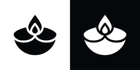 Diwali icon collection. line stroke icon. EPS 10