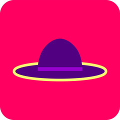 Minimal Summer Hat Icon – Stylish Sun Protection